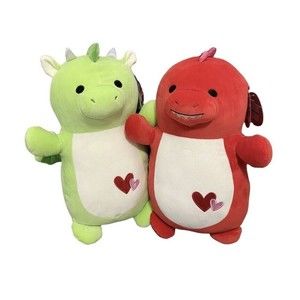 Squishmallows Hug Mees Duster Dinosaur and Desmund Dragon 18 Inch Bundle NEW